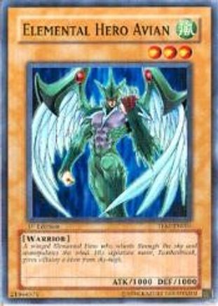 Elemental Hero Avian (TLM-EN001) - The Lost Millennium 1st Edition - Premium Yugioh Single from Konami - Just $0.34! Shop now at Game Crave Tournament Store