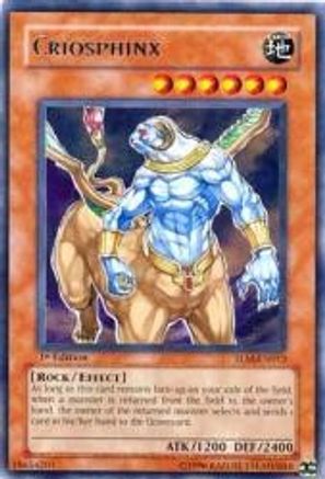 Criosphinx (TLM-EN013) - The Lost Millennium 1st Edition - Premium Yugioh Single from Konami - Just $0.35! Shop now at Game Crave Tournament Store