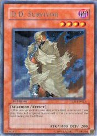 D.D. Survivor (TLM-EN023) - The Lost Millennium 1st Edition - Premium Yugioh Single from Konami - Just $0.60! Shop now at Game Crave Tournament Store