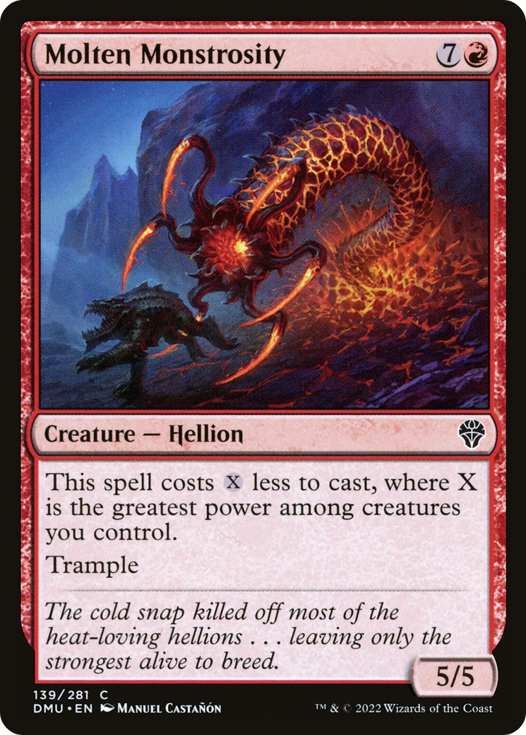 Molten Monstrosity (DMU-139) - Dominaria United - Premium MTG Single from Wizards of the Coast - Just $0.08! Shop now at Game Crave Tournament Store