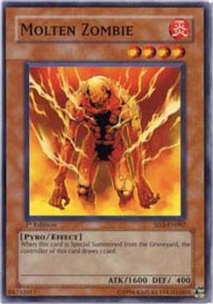 Molten Zombie (SD3-EN007) - Structure Deck: Blaze of Destruction 1st Edition - Premium Yugioh Single from Konami - Just $0.25! Shop now at Game Crave Tournament Store