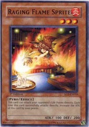 Raging Flame Sprite (SD3-EN010) - Structure Deck: Blaze of Destruction 1st Edition - Premium Yugioh Single from Konami - Just $0.30! Shop now at Game Crave Tournament Store