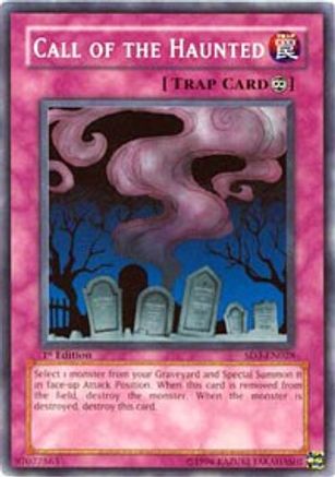 Call of the Haunted (SD3-EN028) - Structure Deck: Blaze of Destruction 1st Edition - Premium Yugioh Single from Konami - Just $0.25! Shop now at Game Crave Tournament Store