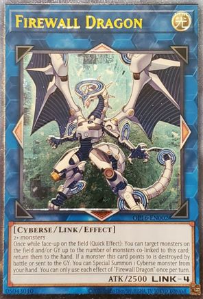 Firewall Dragon (OP16-EN002) - OTS Tournament Pack 16 Unlimited - Premium Yugioh Single from Konami - Just $12.09! Shop now at Game Crave Tournament Store
