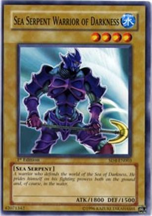 Sea Serpent Warrior of Darkness (SD4-EN003) - Structure Deck: Fury from the Deep 1st Edition - Premium Yugioh Single from Konami - Just $0.34! Shop now at Game Crave Tournament Store
