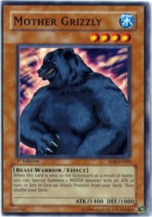 Mother Grizzly (SD4-EN005) - Structure Deck: Fury from the Deep 1st Edition - Premium Yugioh Single from Konami - Just $0.28! Shop now at Game Crave Tournament Store