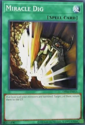 Miracle Dig (OP16-EN015) - OTS Tournament Pack 16 Unlimited - Premium Yugioh Single from Konami - Just $0.25! Shop now at Game Crave Tournament Store