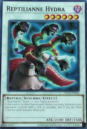 Reptilianne Hydra (OP16-EN020) - OTS Tournament Pack 16 Unlimited - Premium Yugioh Single from Konami - Just $0.42! Shop now at Game Crave Tournament Store