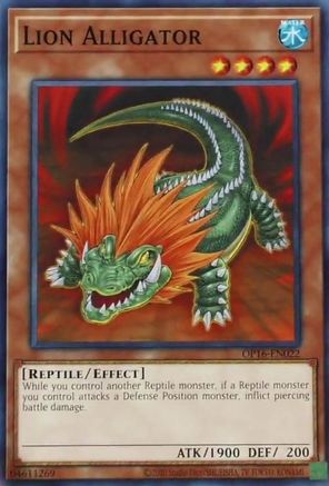 Lion Alligator (OP16-EN022) - OTS Tournament Pack 16 Unlimited - Premium Yugioh Single from Konami - Just $0.25! Shop now at Game Crave Tournament Store