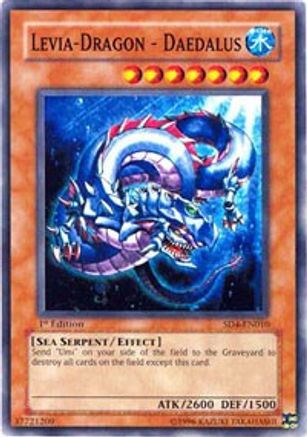 Levia-Dragon - Daedalus (SD4-EN010) - Structure Deck: Fury from the Deep 1st Edition - Premium Yugioh Single from Konami - Just $0.66! Shop now at Game Crave Tournament Store