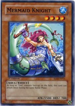 Mermaid Knight (SD4-EN011) - Structure Deck: Fury from the Deep 1st Edition - Premium Yugioh Single from Konami - Just $0.43! Shop now at Game Crave Tournament Store