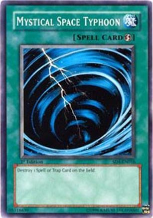 Mystical Space Typhoon (SD4-EN016) - Structure Deck: Fury from the Deep 1st Edition - Premium Yugioh Single from Konami - Just $0.30! Shop now at Game Crave Tournament Store