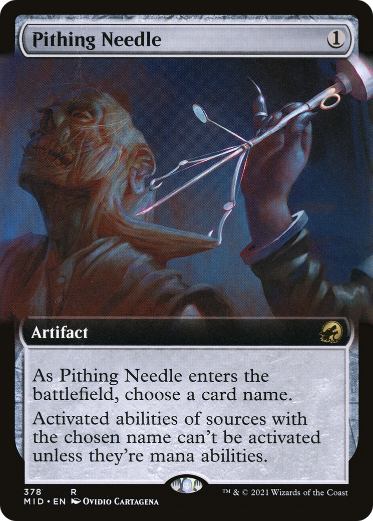 Pithing Needle (MID-378) - Innistrad: Midnight Hunt: (Extended Art) Foil - Premium MTG Single from Wizards of the Coast - Just $0.08! Shop now at Game Crave Tournament Store