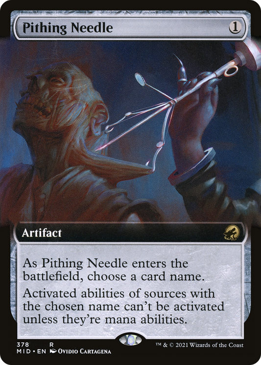 Pithing Needle (MID-378) - Innistrad: Midnight Hunt: (Extended Art) Foil - Premium MTG Single from Wizards of the Coast - Just $0.16! Shop now at Game Crave Tournament Store