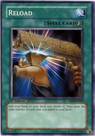 Reload (SD4-EN022) - Structure Deck: Fury from the Deep 1st Edition - Premium Yugioh Single from Konami - Just $0.31! Shop now at Game Crave Tournament Store