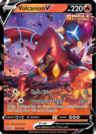 Volcanion V 25/198 - Chilling Reign Holofoil - Premium Pokemon Single from Nintendo - Just $0.50! Shop now at Game Crave Tournament Store