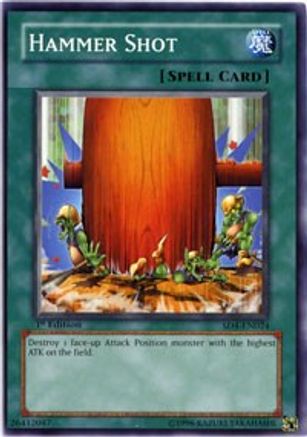 Hammer Shot (SD4-EN024) - Structure Deck: Fury from the Deep 1st Edition - Premium Yugioh Single from Konami - Just $0.34! Shop now at Game Crave Tournament Store