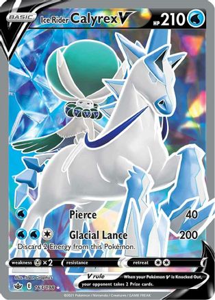 Ice Rider Calyrex V 163/198 - Chilling Reign Holofoil - Premium Pokemon Single from Nintendo - Just $2.51! Shop now at Game Crave Tournament Store