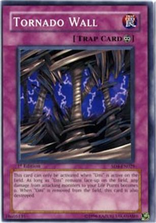 Tornado Wall (SD4-EN029) - Structure Deck: Fury from the Deep 1st Edition - Premium Yugioh Single from Konami - Just $0.50! Shop now at Game Crave Tournament Store