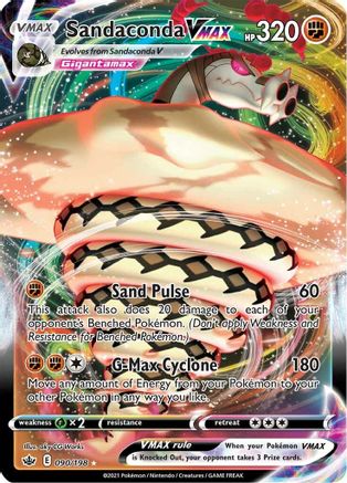 Sandaconda VMAX 90/198 - Chilling Reign Holofoil - Premium Pokemon Single from Nintendo - Just $0.87! Shop now at Game Crave Tournament Store