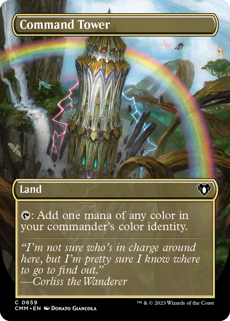 Command Tower (CMM-659) - Commander Masters (Borderless) - Premium MTG Single from Wizards of the Coast - Just $0.98! Shop now at Game Crave Tournament Store