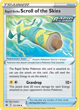 Rapid Strike Scroll of the Skies 151/198 - Chilling Reign - Premium Pokemon Single from Nintendo - Just $0.25! Shop now at Game Crave Tournament Store