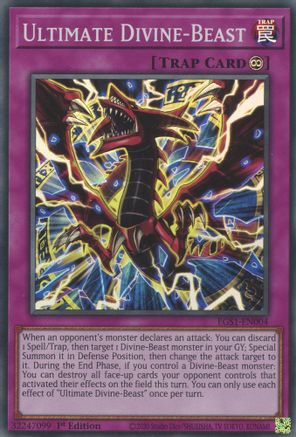 Ultimate Divine-Beast (EGS1-EN004) - Egyptian God Deck: Slifer the Sky Dragon Unlimited - Premium Yugioh Single from Konami - Just $0.25! Shop now at Game Crave Tournament Store