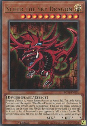 Slifer the Sky Dragon (EGS1-EN001) - Egyptian God Deck: Slifer the Sky Dragon Unlimited - Premium Yugioh Single from Konami - Just $0.29! Shop now at Game Crave Tournament Store