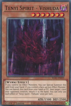 Tenyi Spirit - Vishuda (EGS1-EN019) - Egyptian God Deck: Slifer the Sky Dragon Unlimited - Premium Yugioh Single from Konami - Just $0.26! Shop now at Game Crave Tournament Store