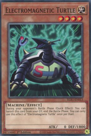 Electromagnetic Turtle (EGS1-EN013) - Egyptian God Deck: Slifer the Sky Dragon Unlimited - Premium Yugioh Single from Konami - Just $0.25! Shop now at Game Crave Tournament Store