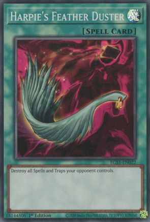 Harpie's Feather Duster (EGS1-EN022) - Egyptian God Deck: Slifer the Sky Dragon Unlimited - Premium Yugioh Single from Konami - Just $2.45! Shop now at Game Crave Tournament Store