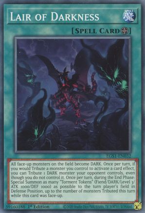 Lair of Darkness (EGS1-EN032) - Egyptian God Deck: Slifer the Sky Dragon Unlimited - Premium Yugioh Single from Konami - Just $0.08! Shop now at Game Crave Tournament Store