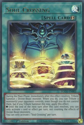 Soul Crossing (EGO1-EN002) - Egyptian God Deck: Obelisk the Tormentor Unlimited - Premium Yugioh Single from Konami - Just $0.08! Shop now at Game Crave Tournament Store