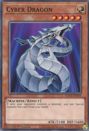Cyber Dragon (EGO1-EN009) - Egyptian God Deck: Obelisk the Tormentor Unlimited - Premium Yugioh Single from Konami - Just $0.24! Shop now at Game Crave Tournament Store