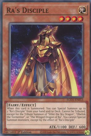 Ra's Disciple (EGO1-EN015) - Egyptian God Deck: Obelisk the Tormentor Unlimited - Premium Yugioh Single from Konami - Just $0.08! Shop now at Game Crave Tournament Store