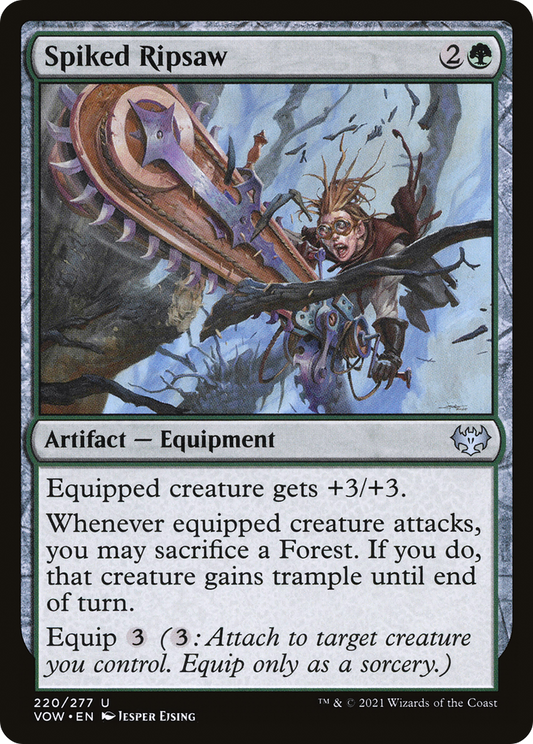 Spiked Ripsaw (VOW-220) - Innistrad: Crimson Vow - Premium MTG Single from Wizards of the Coast - Just $0.08! Shop now at Game Crave Tournament Store