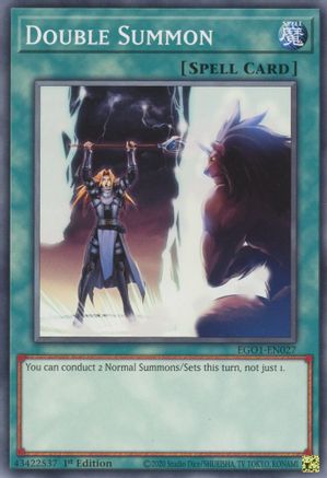 Double Summon (EGO1-EN027) - Egyptian God Deck: Obelisk the Tormentor Unlimited - Premium Yugioh Single from Konami - Just $0.25! Shop now at Game Crave Tournament Store
