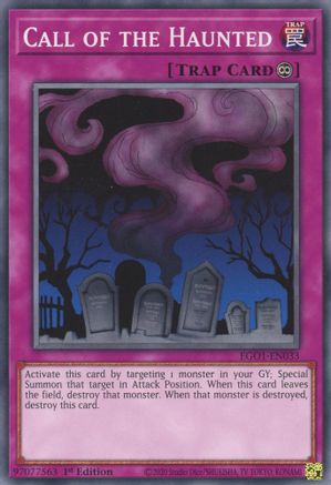 Call of the Haunted (EGO1-EN033) - Egyptian God Deck: Obelisk the Tormentor 1st Edition - Premium Yugioh Single from Konami - Just $0.08! Shop now at Game Crave Tournament Store