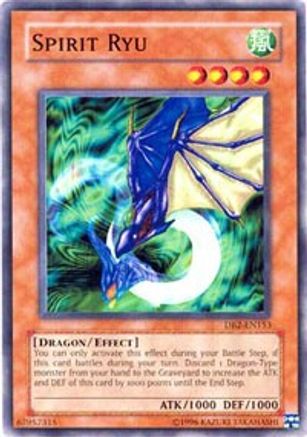 Spirit Ryu (DB2-EN153) - Dark Beginning 2 Unlimited - Premium Yugioh Single from Konami - Just $0.23! Shop now at Game Crave Tournament Store
