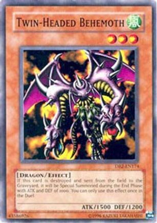 Twin-Headed Behemoth (DB2-EN174) - Dark Beginning 2 Unlimited - Premium Yugioh Single from Konami - Just $0.26! Shop now at Game Crave Tournament Store