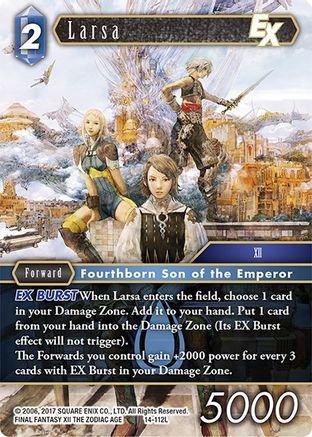 Larsa EX (OPUS XIV: CRYSTAL ABYSS) Foil - Premium Final Fantasy Single from Opus XIV: Crystal Abyss - Just $5.94! Shop now at Game Crave Tournament Store