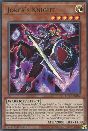 Joker's Knight (KICO-EN002) - King's Court 1st Edition - Premium Yugioh Single from Konami - Just $5.11! Shop now at Game Crave Tournament Store