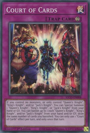 Court of Cards (KICO-EN008) - King's Court 1st Edition - Premium Yugioh Single from Konami - Just $0.25! Shop now at Game Crave Tournament Store
