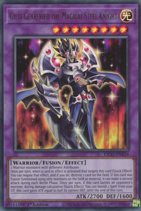 Gilti-Gearfried the Magical Steel Knight (KICO-EN014) - King's Court 1st Edition - Premium Yugioh Single from Konami - Just $0.49! Shop now at Game Crave Tournament Store