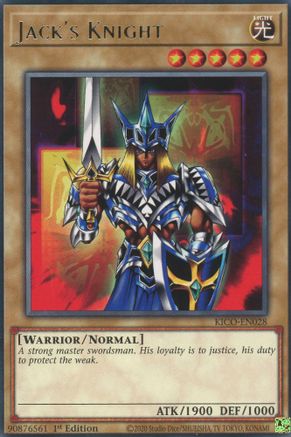 Jack's Knight (KICO-EN028) - King's Court 1st Edition - Premium Yugioh Single from Konami - Just $0.25! Shop now at Game Crave Tournament Store
