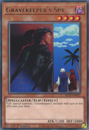 Gravekeeper's Spy (KICO-EN031) - King's Court 1st Edition - Premium Yugioh Single from Konami - Just $0.26! Shop now at Game Crave Tournament Store
