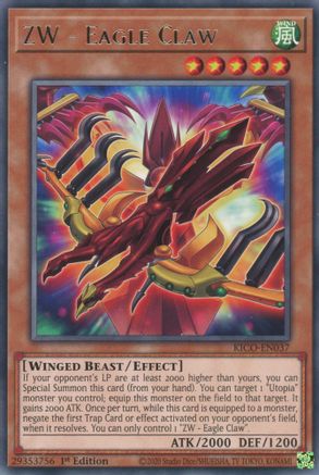 ZW - Eagle Claw (KICO-EN037) - King's Court 1st Edition - Premium Yugioh Single from Konami - Just $0.25! Shop now at Game Crave Tournament Store