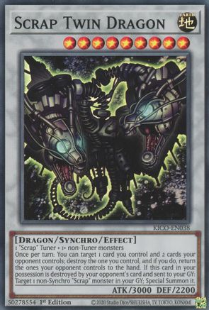 Scrap Twin Dragon (KICO-EN038) - King's Court 1st Edition - Premium Yugioh Single from Konami - Just $0.25! Shop now at Game Crave Tournament Store