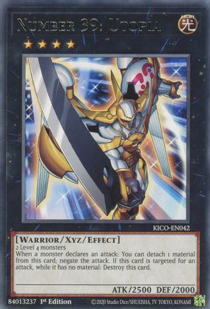 Number 39: Utopia (KICO-EN042) - King's Court 1st Edition - Premium Yugioh Single from Konami - Just $0.25! Shop now at Game Crave Tournament Store