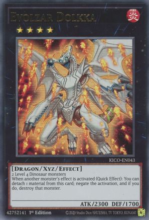Evolzar Dolkka (KICO-EN043) - King's Court 1st Edition - Premium Yugioh Single from Konami - Just $0.50! Shop now at Game Crave Tournament Store